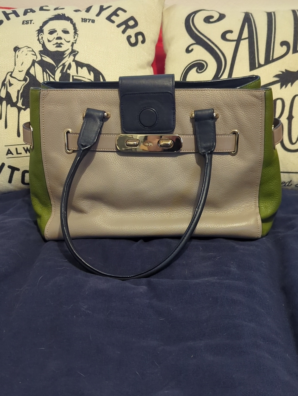 Authentic Coach Rogue Collection Swagger Leather Tote Purse 👛
